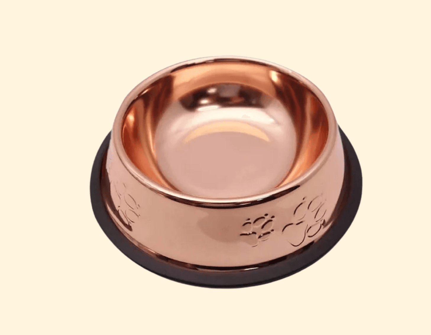 COMEDERO DORADO ANTIDESLIZANTE 18CM