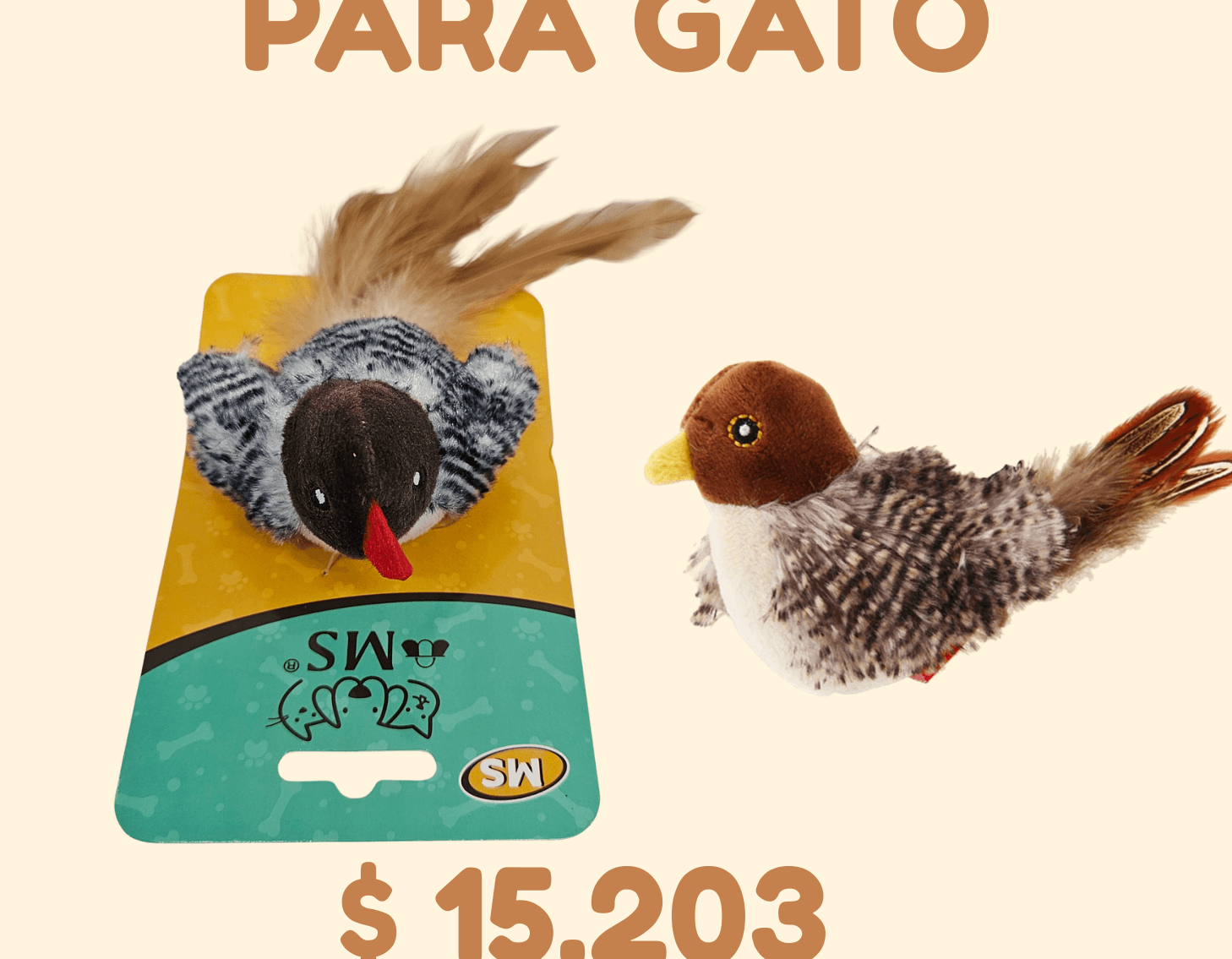 JUGUETE PAJARO PARA GATO