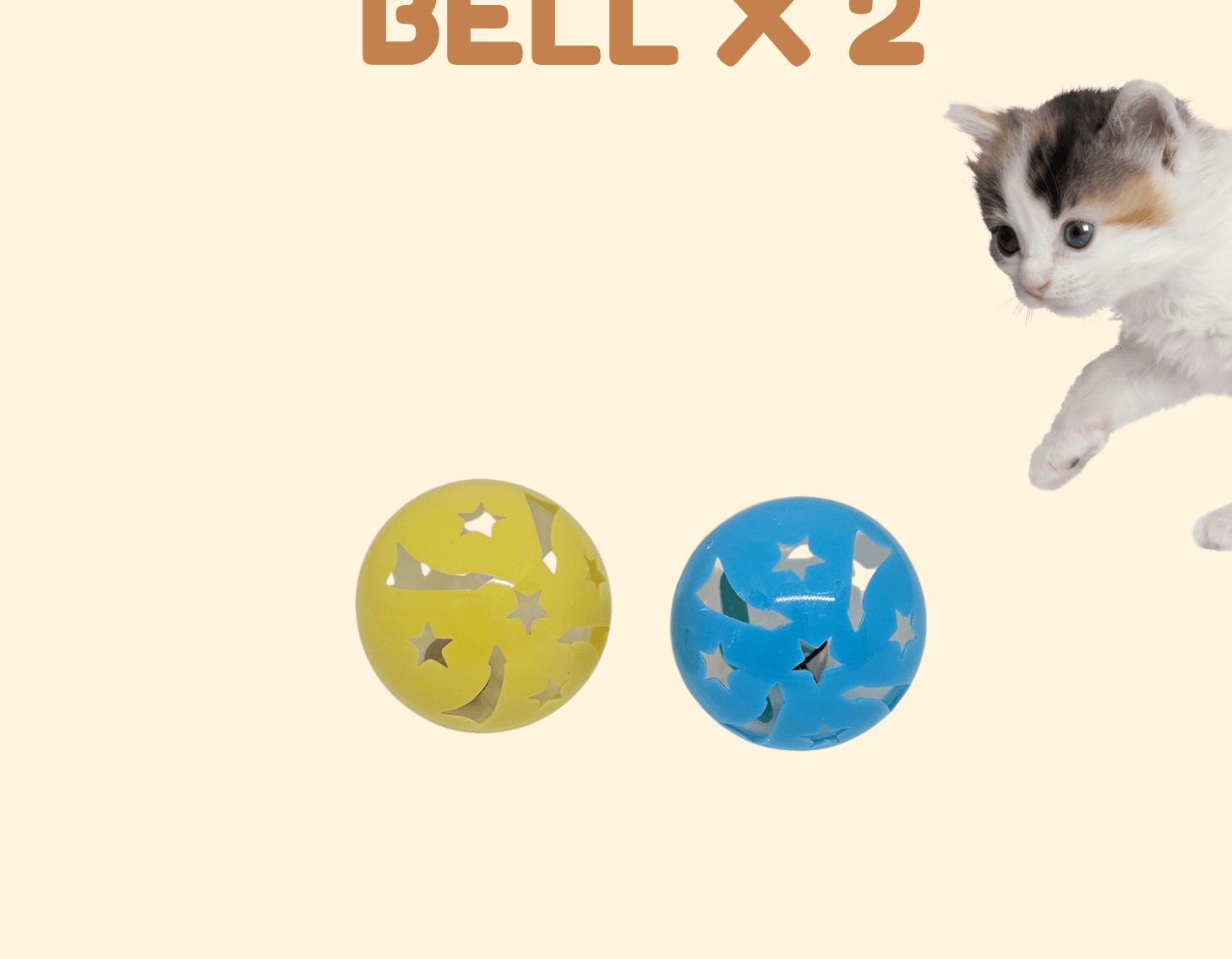 JUGUETE PELOTA BELL X 2
