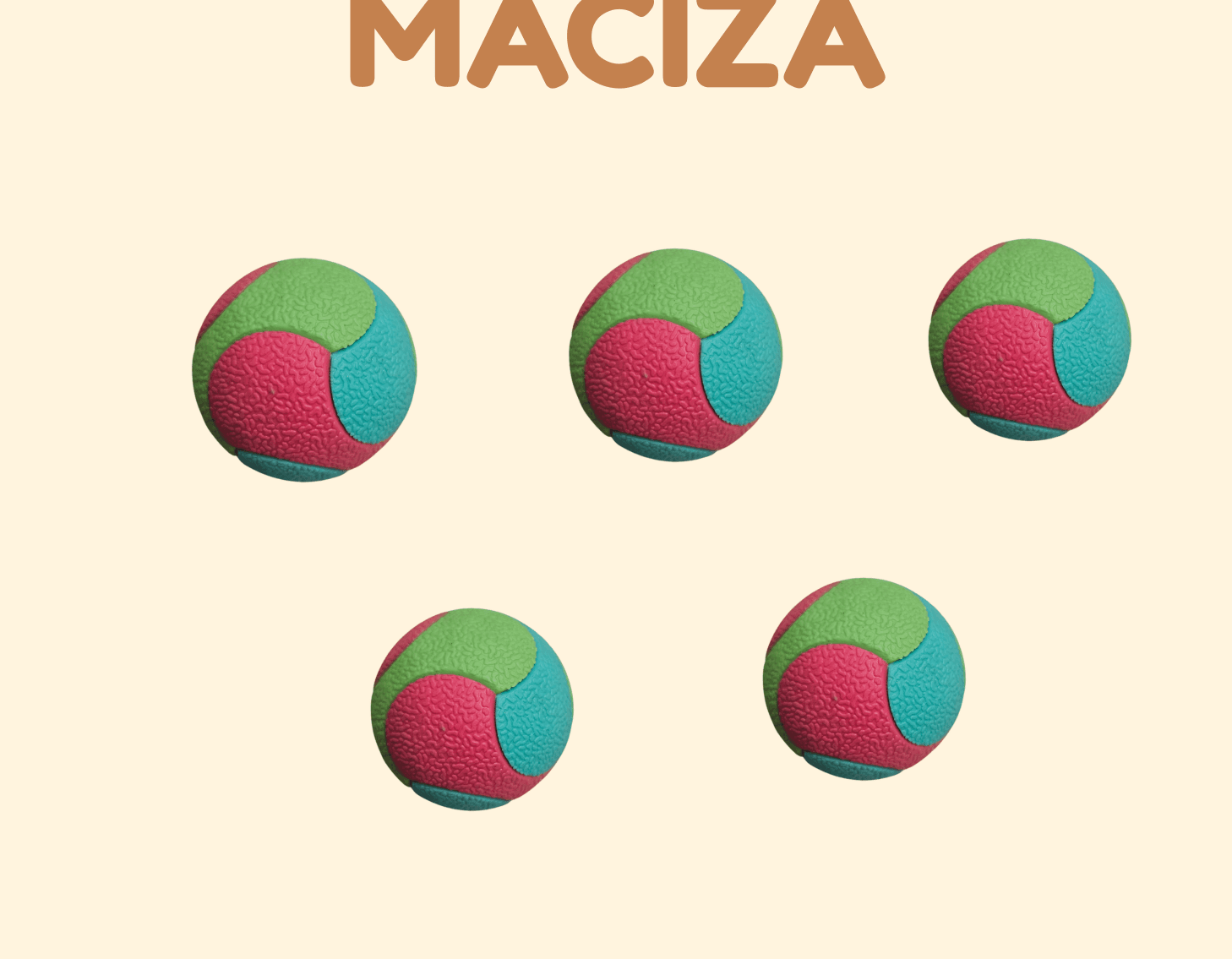 PELOTA MINI SEMI MACIZA